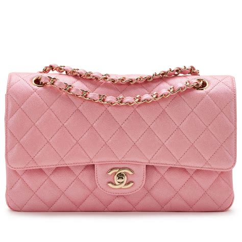 Chanel Caviar Quilted Medium Double Flap Pink 